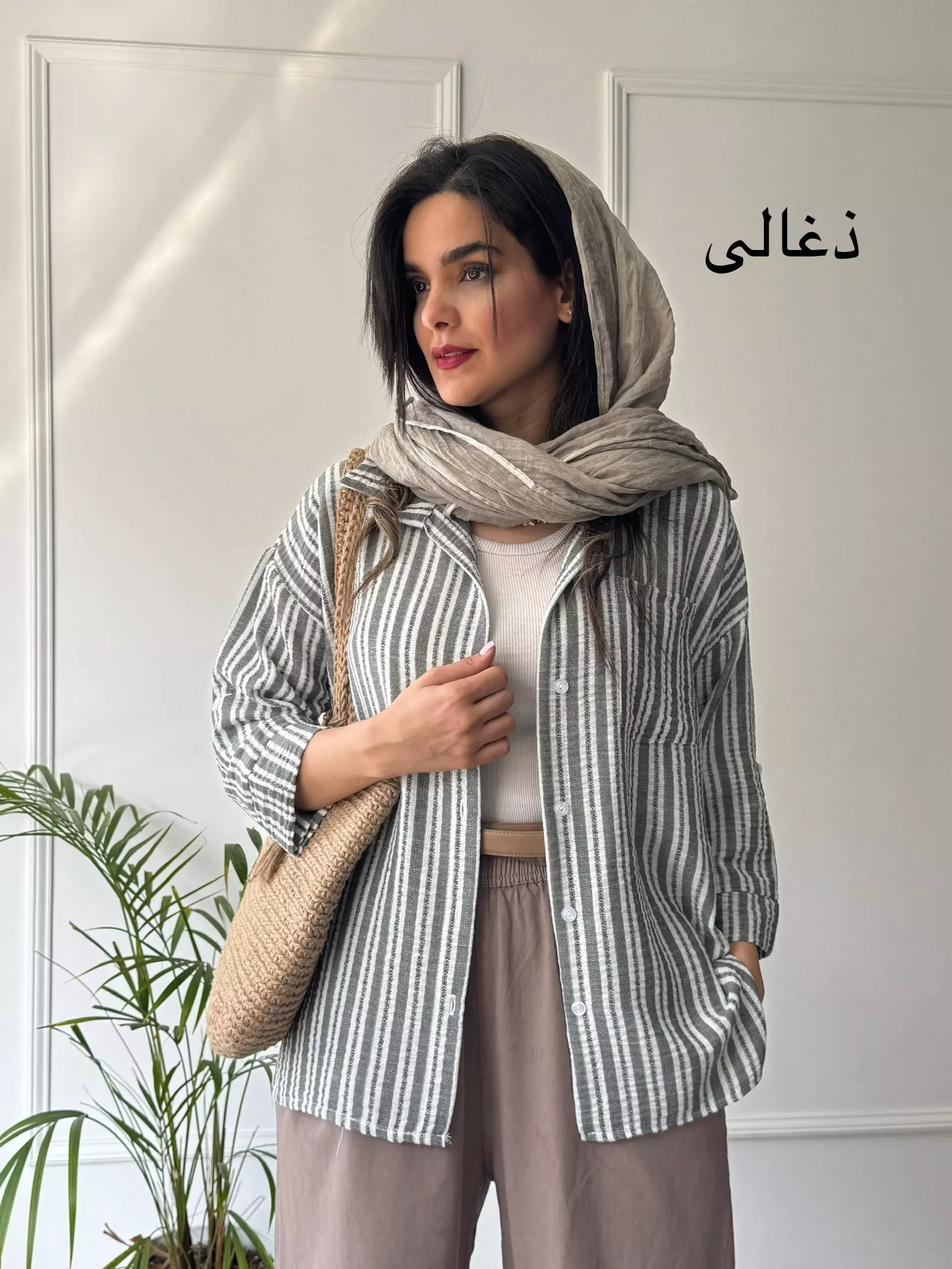 مانتو شومیزی راه راه یاس